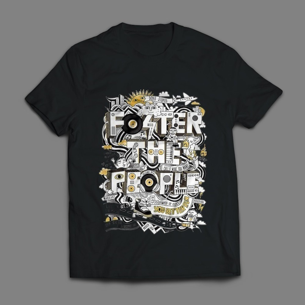 Foster The People Torches Album Design Unisex Cotton Tee